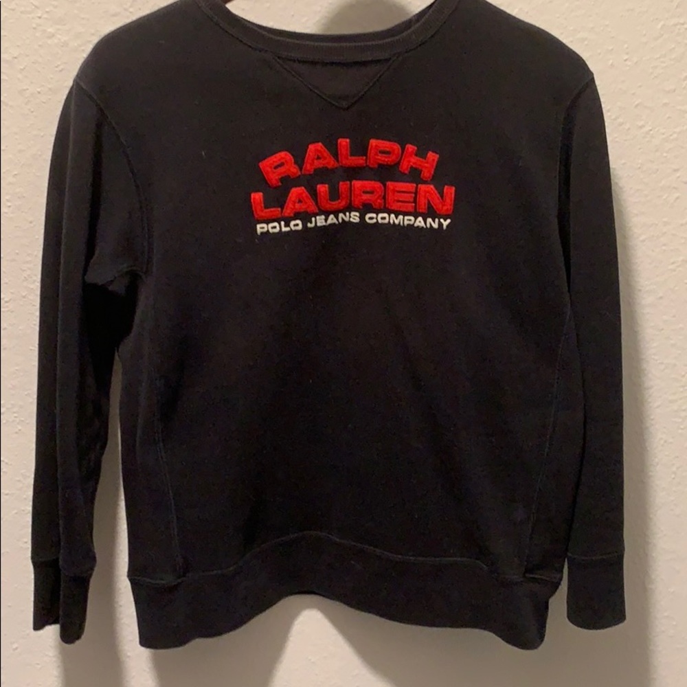 Vintage navy blue & red Ralph Lauren pullover